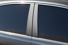 Lexus ES 350 Side Pillar Vinyl Graphics Decal CARBON FIBER (2007-2012)