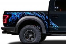 Ford Raptor Printed Splash Half Bed Graphic Kit Truck Decal 2015-2018
