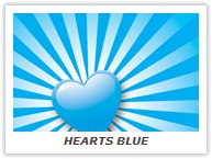 HEARTS BLUE