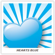 HEARTS BLUE