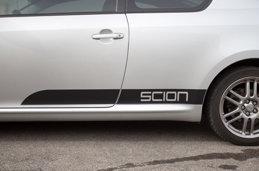 Scion tC 05-10 Black Vinyl Graphics for Sides of Vehicle