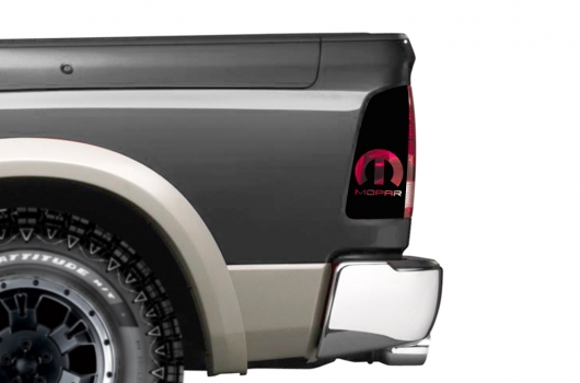 Dodge Ram 09-14 Black Vinyl Graphics for Lights of Vehicle