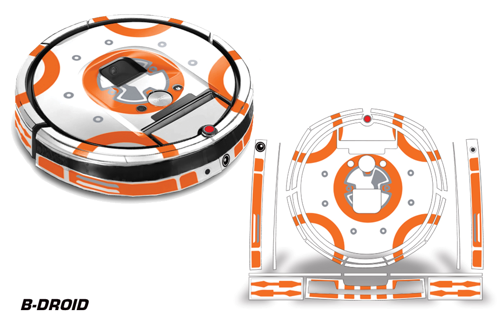 Skin Decal Wrap For iRobot Roomba 860/870/880 Vacuum Sticker Accessories B-DROID 