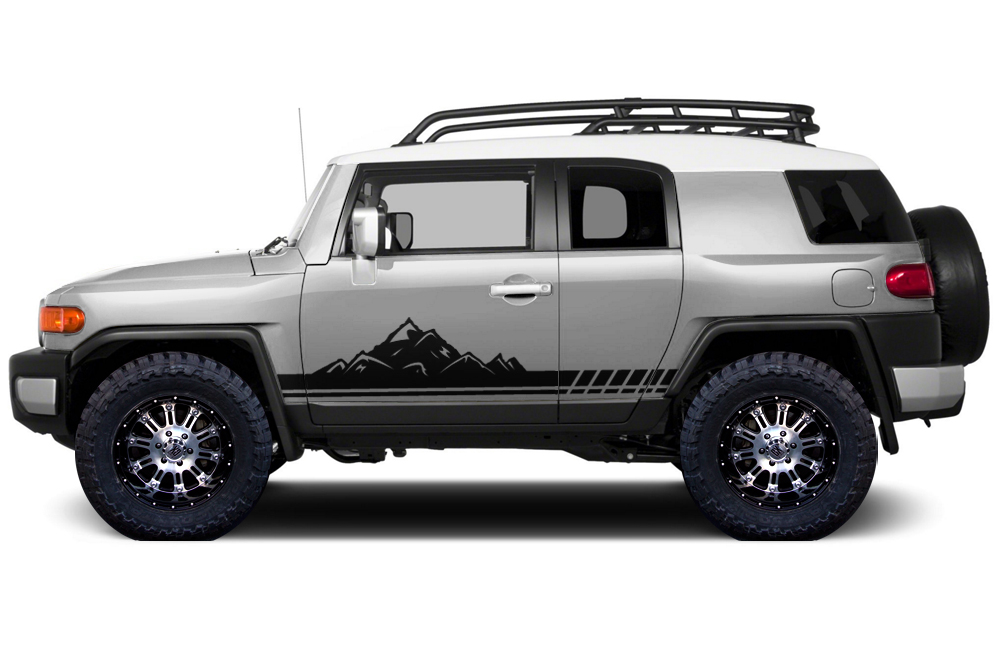 Toyota FJ Cruiser 07-14 Vinyl Graphics for Both of Sides Vehicle