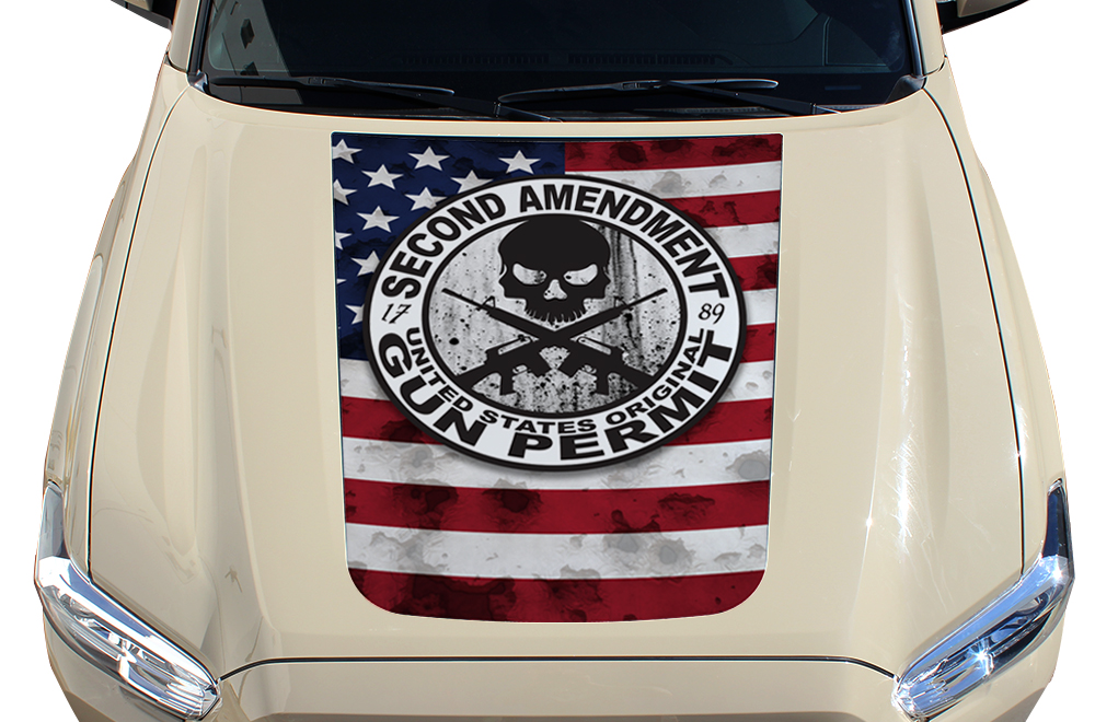 Toyota Tacoma 2016 Vinyl Hood Graphics Decal
