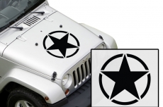 Universal Army Star Decal Vehicle Hood Vinyl