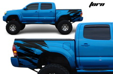 Toyota Tacoma TRD Art Fender Graphics Vinyl Decal Matte Black (2005-2015)