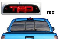 Toyota Tacoma TRD 3rd Brake Light Graphic Vinyl Decal Matte Black (2005-2013)