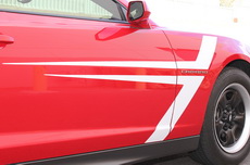 Chevrolet Camaro T-Stripes Vinyl Graphics Decal WHITE (2010-2015)