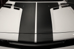 Dodge Challenger T Hood Stripes Vinyl Graphics Decal Hemi CARBON FIBER (2008-2014)