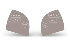 Lexus ES 350 Steering Wheel Sticker Controls Graphics Decals Part Kit (2007-2012)