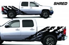 Chevy Silverado Truck 2008-2013 1500/2500/3500 CREW CAB Vinyl - SHRED