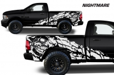 Dodge Ram Truck 1500/2500 2009-2014 Custom Vinyl Decal - NIGHTMARE