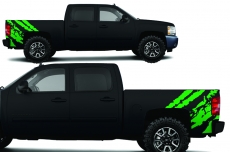 Chevy Silverado Truck 2008-2013 1500/2500/3500 CREW CAB Vinyl - RIPPED