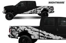 Ford F-250Truck 1999-2006 Half Side Custom Vinyl Decal - NIGHTMARE