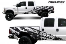 Ford F-250Truck 1999-2006 Half Side Custom Vinyl Decal - POWERSTROKE