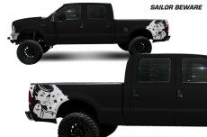 Ford F-250Truck 1999-2006 Quarter Side Custom Vinyl Decal - SAILOR BEWARE