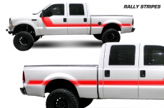 Ford F-250Truck 1999-2006 Rally Side Stripe Custom Vinyl Decal