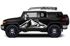 Toyota FJ Cruiser 2007-2014 Custom Half Side Decal Truck Wrap - TREK