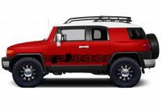 Toyota FJ Cruiser 2007-2014 Custom Side Stripe Decal Truck Wrap - FJ TREADS