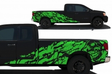 Nissan Titan Truck 2004-2013 (8' Bed) Custom Vinyl Decal Wrap Kit NIGHTMARE