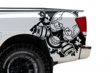 Nissan Titan Truck 2004-2013 Custom Vinyl Decal Wrap Kit TOXIC