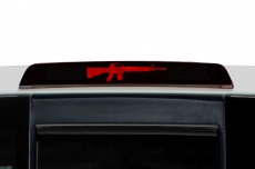 Nissan Titan 3rd Brake Light Graphic Vinyl Decal Matte Black (2004-2013)