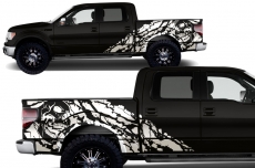 Ford F-150 2009-2014 Custom Half Side Decal Truck Wrap - NIGHTMARE