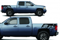 Chevy Silverado Truck 2008-2013 1500/2500/3500 CREW CAB Vinyl - SPLASH