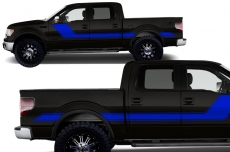 Ford F-150 Truck 2009-2014 Solid Rally Stripe Custom Vinyl Decal