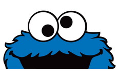 Cookie Monster Peeper Bomber Sticker Decal