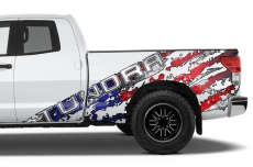 Toyota Tundra Double Cab Full Bed Hybrid Graphic 2007-2013