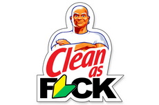 Clean as F*CK decal Illest Sticker JDM Graphic 