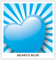 HEARTS BLUE