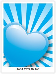HEARTS BLUE